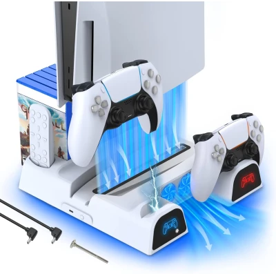 Support multifonction DOBE pour PS5 et PS5 Slim avec refroidissement e