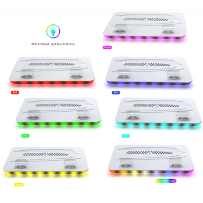 Base de Refrigeración Multifunción DOBE para PS5 Slim y PS5 Pro con Carga Dual RGB %category-name%