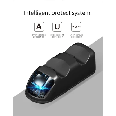 Base de carregamento com luz indicadora para controles de PS4 - DOBE
