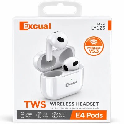 Bluetooth headphones, HI-FI, 7h autonomia,TWS, CVC, exc. LY125 wholesale M2TEC wholesaler | Excual