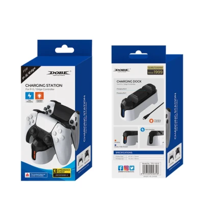 Base de carregamento com luz indicadora para controles de PS5 - DOBE