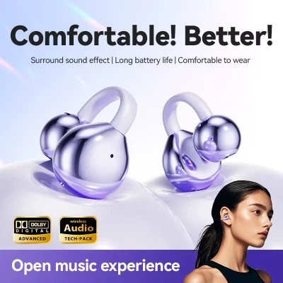Auscultadores Bluetooth clip-on sem fios TWS com 8h de autonomia e tradutor instantâneo no atacado | Atacadista M2TEC