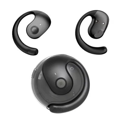 Auscultadores Bluetooth 5.3 open-ear com redução de ruído e som direcional