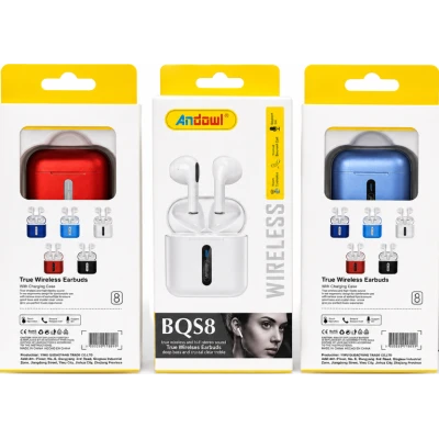 Andowl BOS8 True Wireless Earbuds with Charging Case