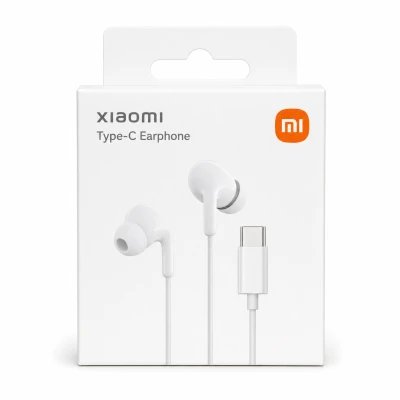 Auscultadores Xiaomi USB-C Earphone In-Ear com cabo USB-C e microfone