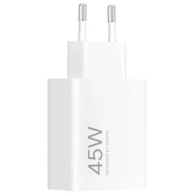 Chargeur Xiaomi 45 W Turbo, adaptateur secteur de type A, blanc