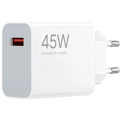 Chargeur Xiaomi 45 W Turbo, adaptateur secteur de type A, blanc