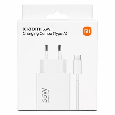 Xiaomi 33W Charging Combo Type-A Charger with USB-C Cable White