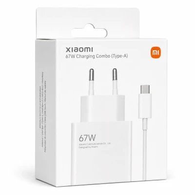 Cargador Xiaomi 67W Charging Combo Type-A con Cable USB-C Blanco
