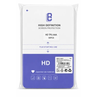 Protections d'écran en TPU HD AAA, 50 pièces, V-8633