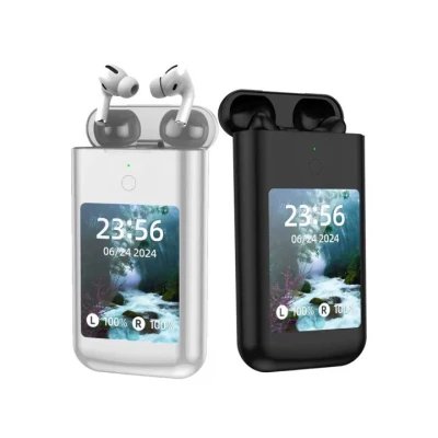 Fones de ouvido TWS Carrying Treasure com tela AMOLED de 2,8” e função multimídia.