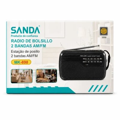 Radio de poche portable AM/FM 2 bandes Sanda MK-898