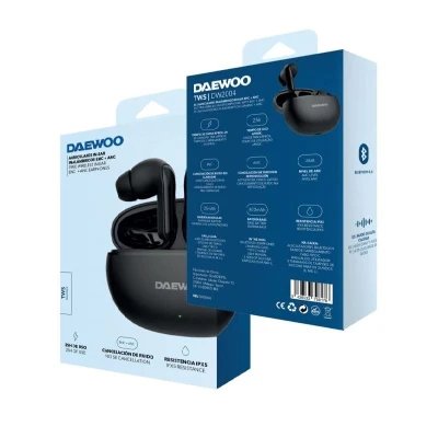 Auriculares In-Ear TWS Daewoo DW2004 Bluetooth 5.3 ANC 25H IPX5 Negro %category-name%