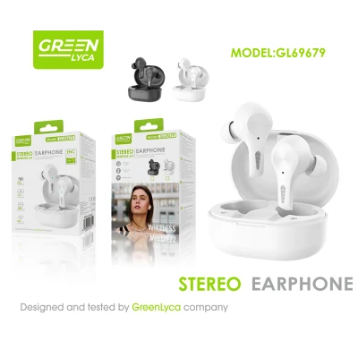 Bluetooth 5.4 TWS Wireless Headsets with ENC Green Lyca GL69679 wholesale M2TEC wholesaler