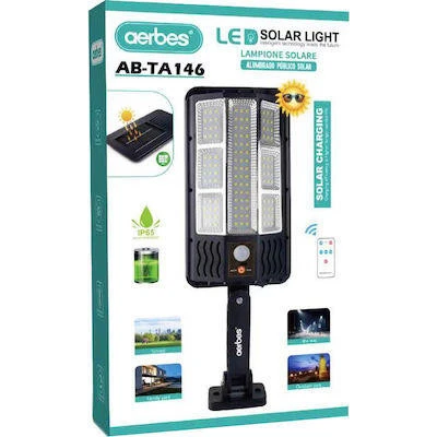 Luz Solar Exterior Aerbes AB-TA146 IP65 con Mando y Sensor