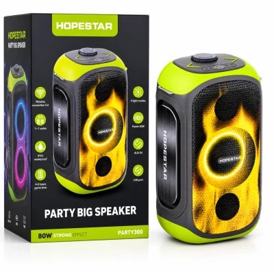 Hopestar Party300 80W Portable Bluetooth Speaker with RGB LED Lights