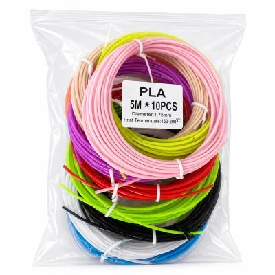 Filamento PLA 1.75mm para Impresión 3D Pack 10 Colores 5M %category-name%