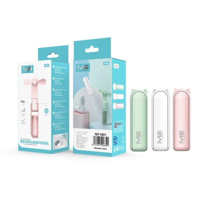 Mini Ventilador Portátil M2TEC F06 600 mAh 3 Potencias %category-name%