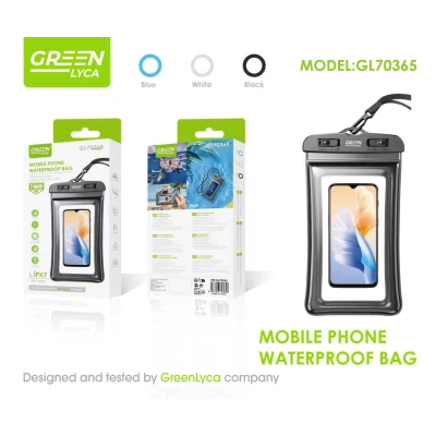 Waterproof Bag for Mobile IPX7 7" Green Lyca GL70365 wholesale M2TEC wholesaler