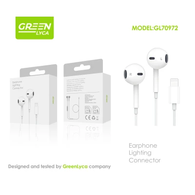 fones de ouvido com Conector Lightning Green Lyca GL70972 por grosso | Grossista M2TEC