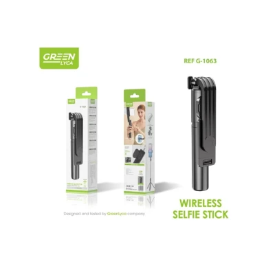 Perche à selfie Lyca verte avec trépied G-1063