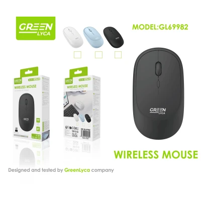 Bluetooth Wireless Mouse and 2.4G Green Lyca GL69982