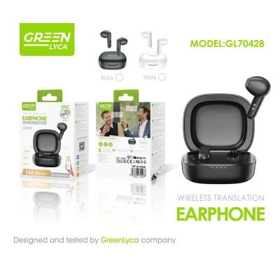 fones de ouvido tradutores Green Lyca GL70428 BT 5.4 156 idiomas
