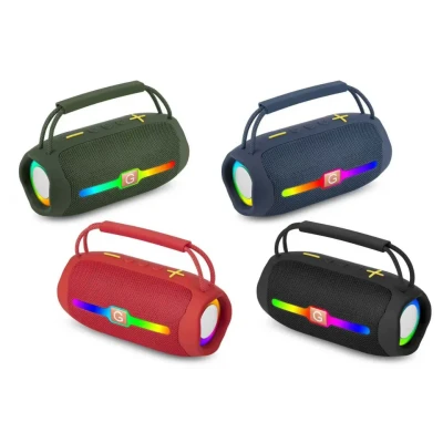 Altavoz portátil V-8608 con luces LED y asa superior