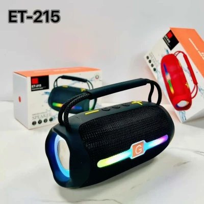 Portable V-8608 speaker with LED lights and upper handle