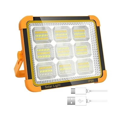 Focus solaire portable SD-5795 IP66 avec câble USB