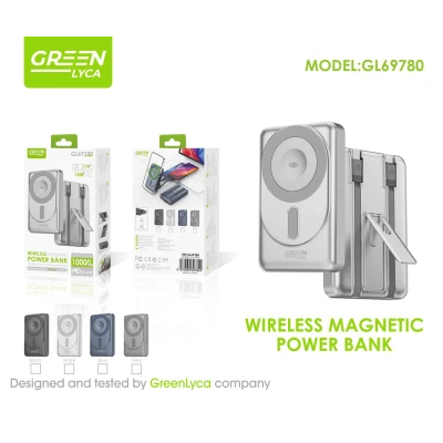 Power bank magnético inalámbrico Green Lyca GL69780 %category-name%