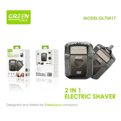 Afeita elétrica 2 em 1 Green Lyca GL70417