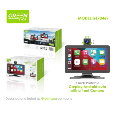 Tela CarPlay e Android Auto 7 polegadas Green Lyca GL70469