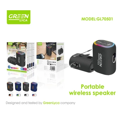 Altavoz portátil inalámbrico Green Lyca GL70501