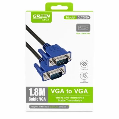 Cable VGA a VGA 1,8 m Macho 15 Pines GreenLyca GL70520