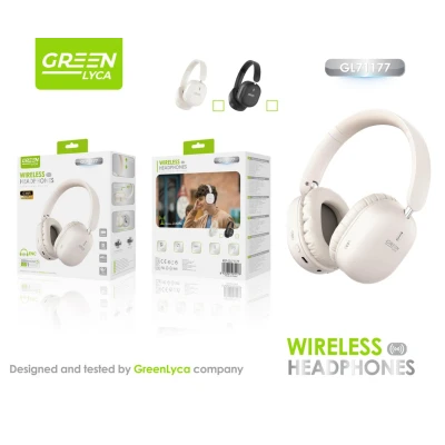 fones de ouvido sem fio de diadema Green Lyca GL71177