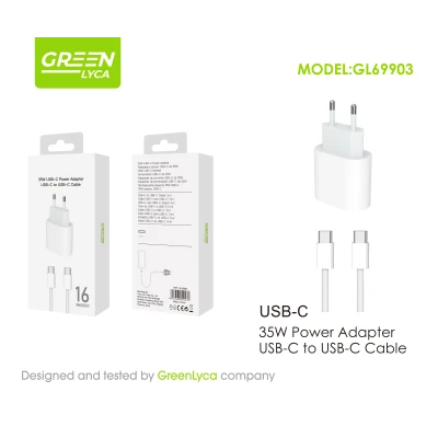 Cargador USB-C 35W con Cable USB-C a USB-C Modelo 17 %category-name%