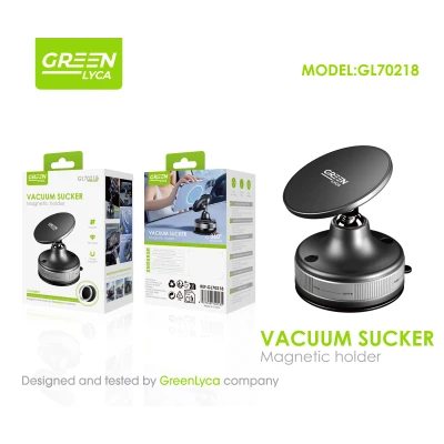 Suporte magnético para carro com ventosa Verde Lyca GL70218