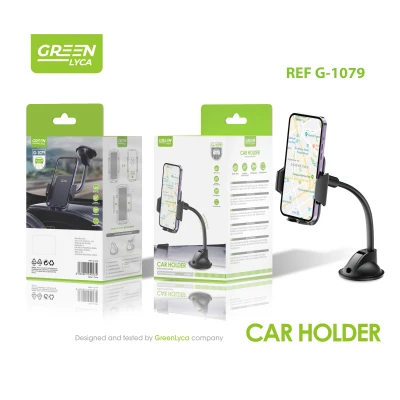 Suporte para telemóvel para carro com pescoço flexível Verde Lyca G-1079