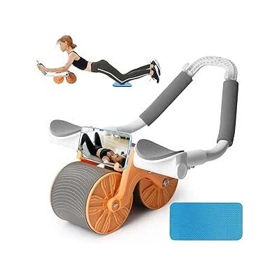 Rodillo Abdominal Duplo com Suporte de Codos e Móvel