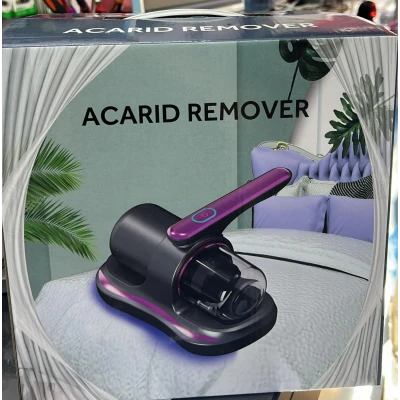 Aspirador recarregável para camas, ideal para ácaros.