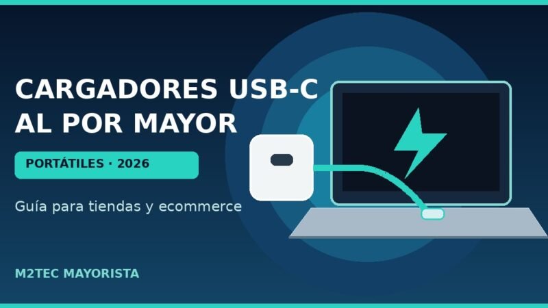 Cargadores USB-C al por mayor: qué vender ante el cargador común para portátiles en 2026