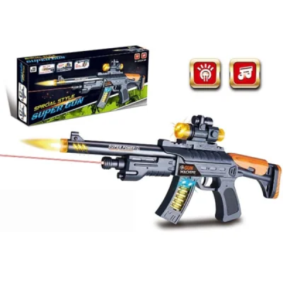 Pistola de Juguete con Luz y Sonido | Divertida y Segura para Niños