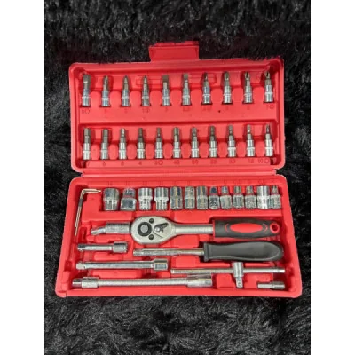 Caja de dados con LLave, de 46 piezas