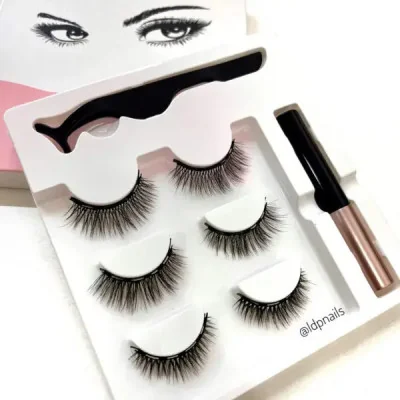 Pestañas Magnéticas con Delineador paraPiel & Rostro