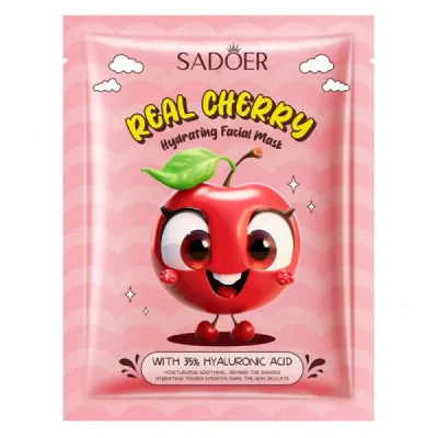Mascarilla Facial Hidratante de Cereza SADOER paraPiel & Rostro