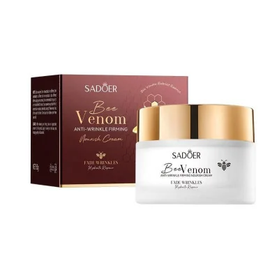 Crema Facial Reafirmante Antiarrugas con Veneno de Abeja 50g. Sadoe...