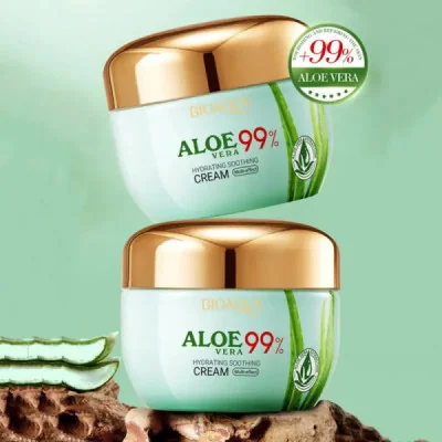 Crema Hidratante Reparadora y Reafirmante con Aloe Vera 99% (50g) p...