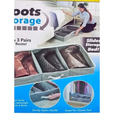 Organizador de Tela para Botas con 3 Secciones de Almacenamiento pa...