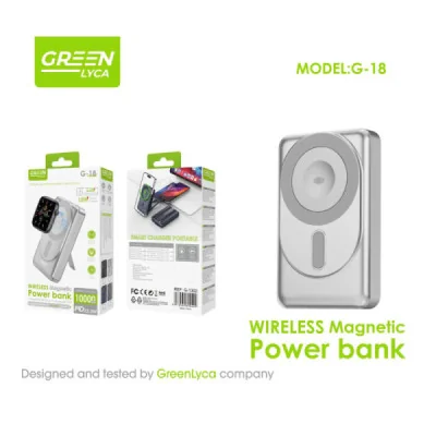 Batería Externa Magnética Inalámbrica 10000mAh paraBatería Externa